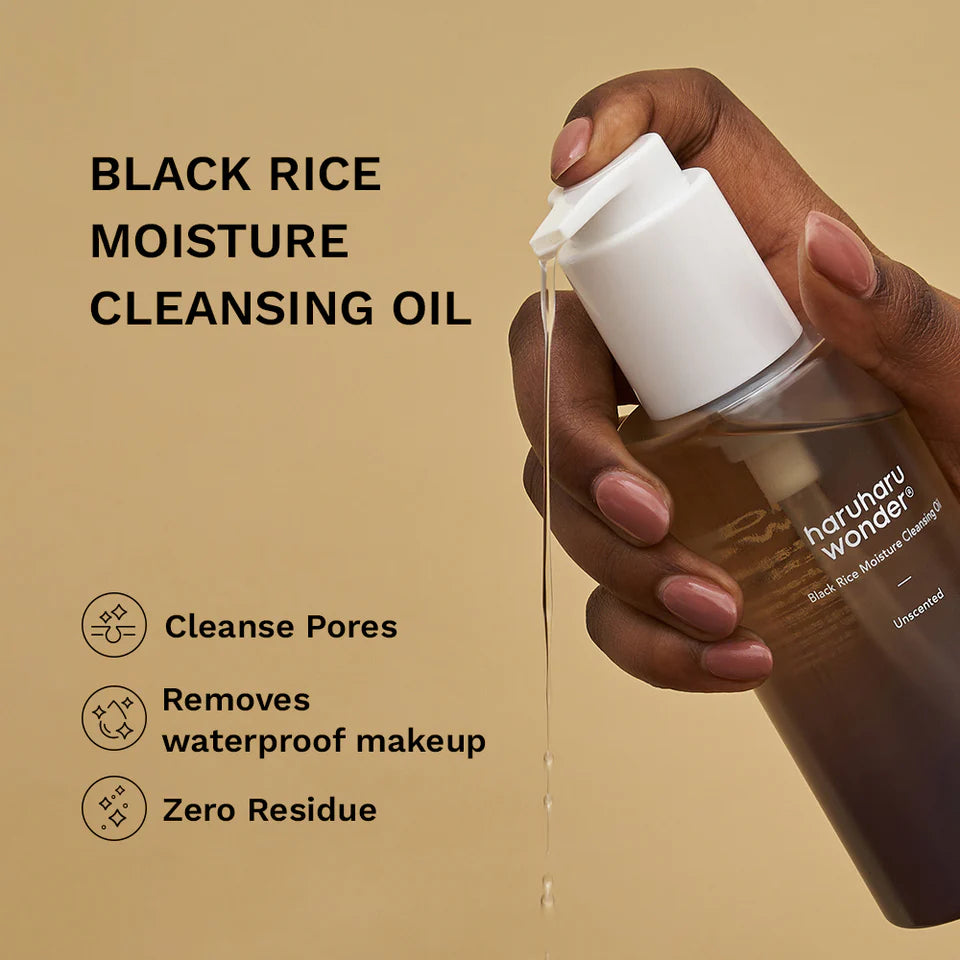Haruharu - Wonder Black Rice Moisture  DEEP Cleansing OIl (Unscented) 150ml
