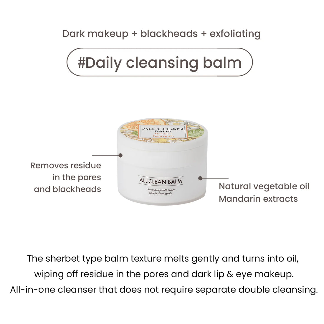 Heimish All Clean Balm Mandarin MINI 5ml