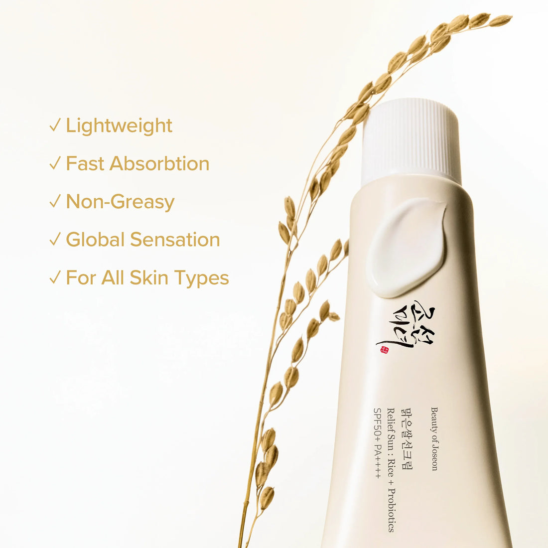 Beauty of Joseon – Rice + Probiotics Relief Sun Screen SPF50+ PA++++ 50ML